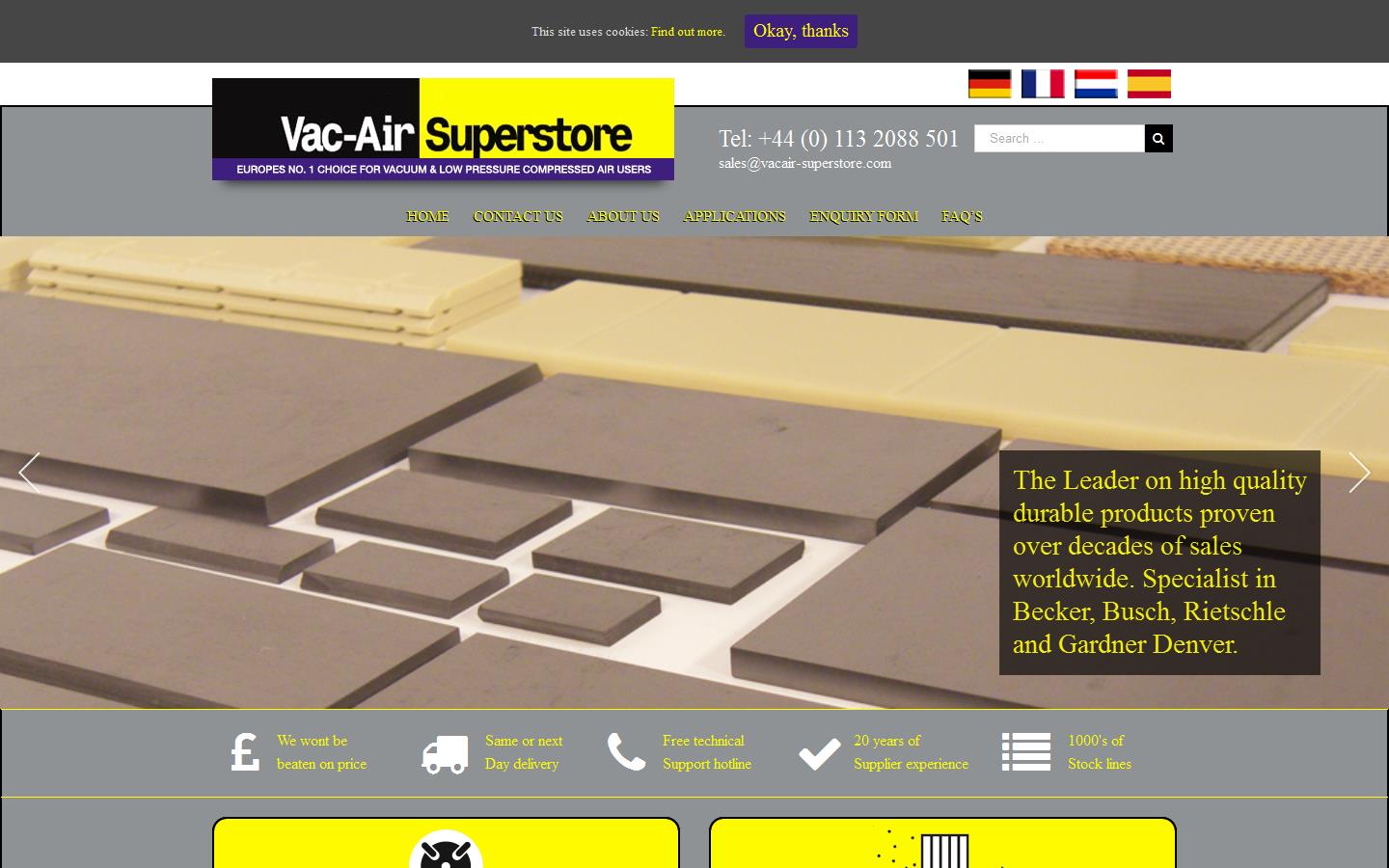 Vac Air Superstore Website