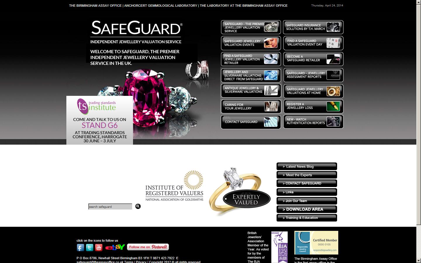 Safeguard - The Independent Jewellery Valuation Service Website