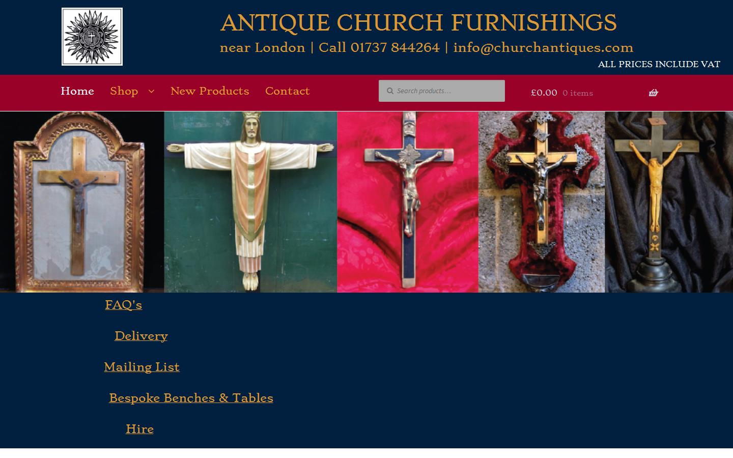 Antique Church Furnishings Website