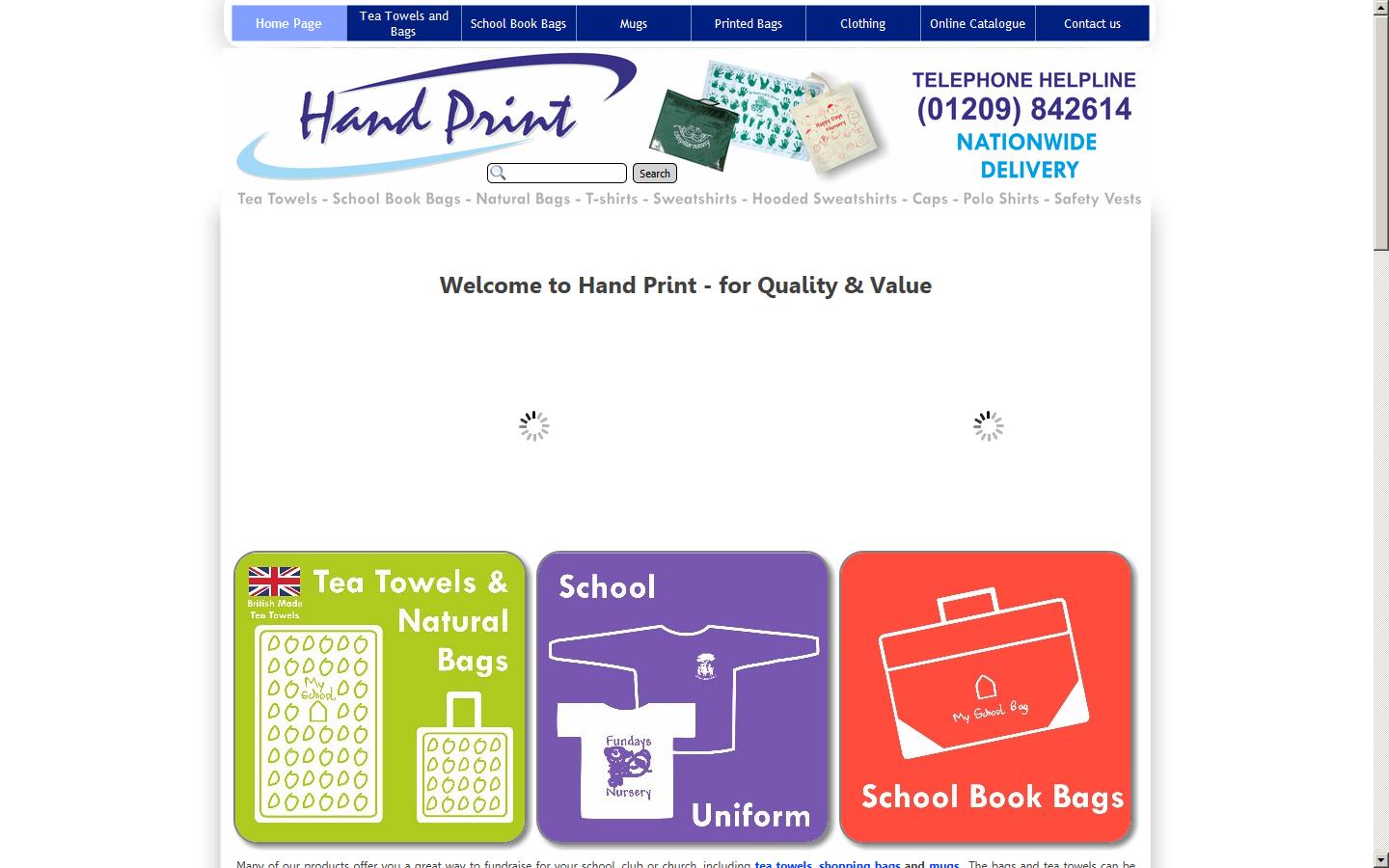 Hand Print Kernow Ltd Website