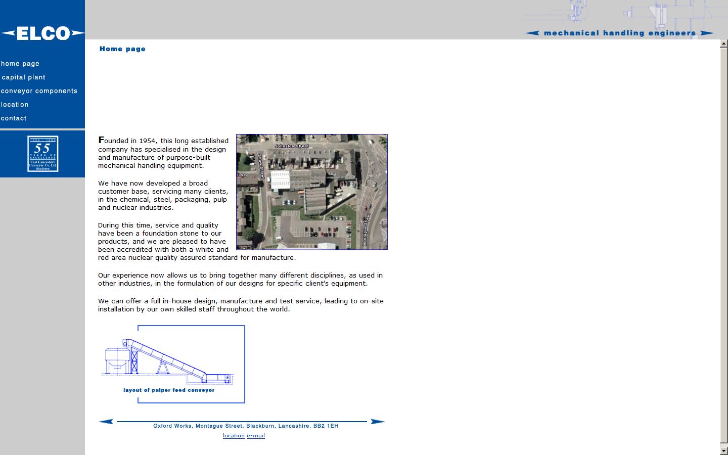 ELCO Conveyors Ltd Website