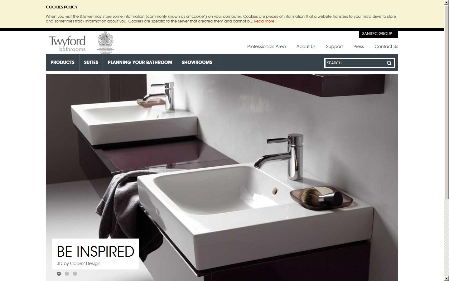Twyford Bathrooms Website