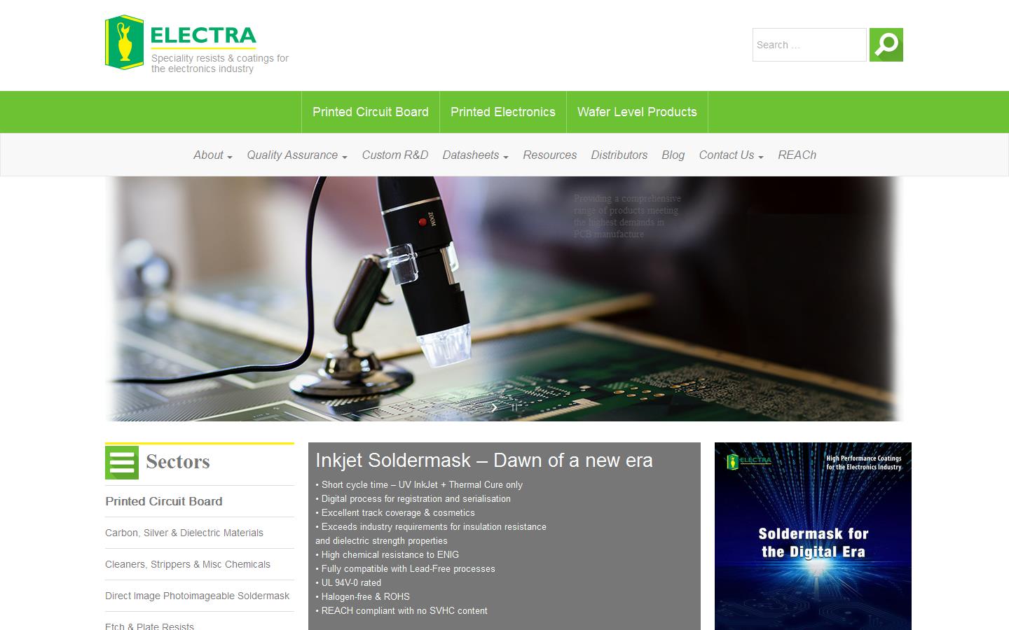 Electra Polymers Ltd Website