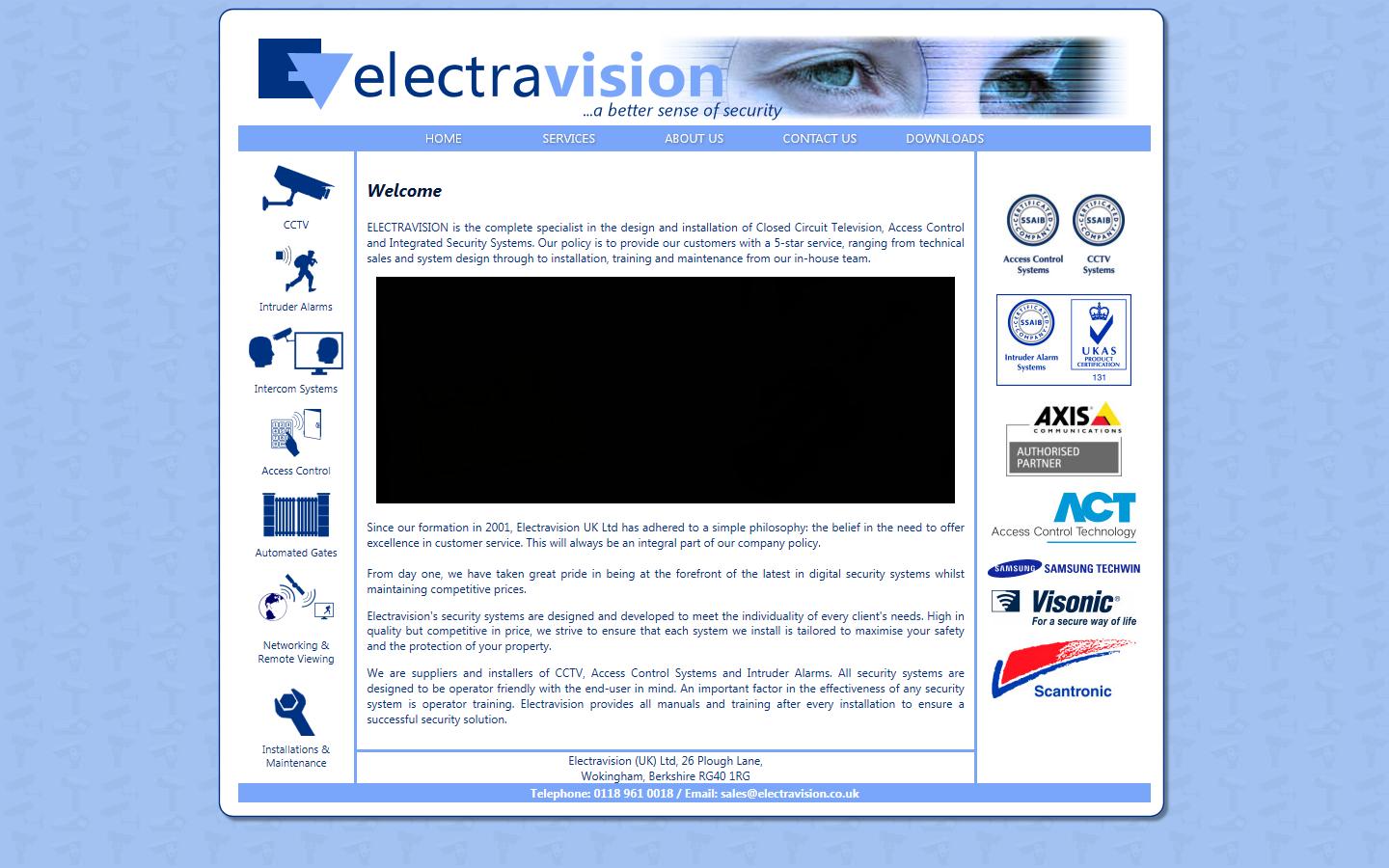 Electravision UK Ltd Website