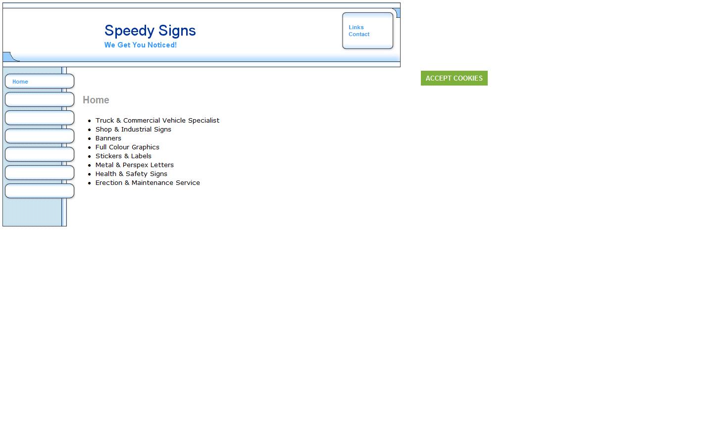 Speedy Signs Website