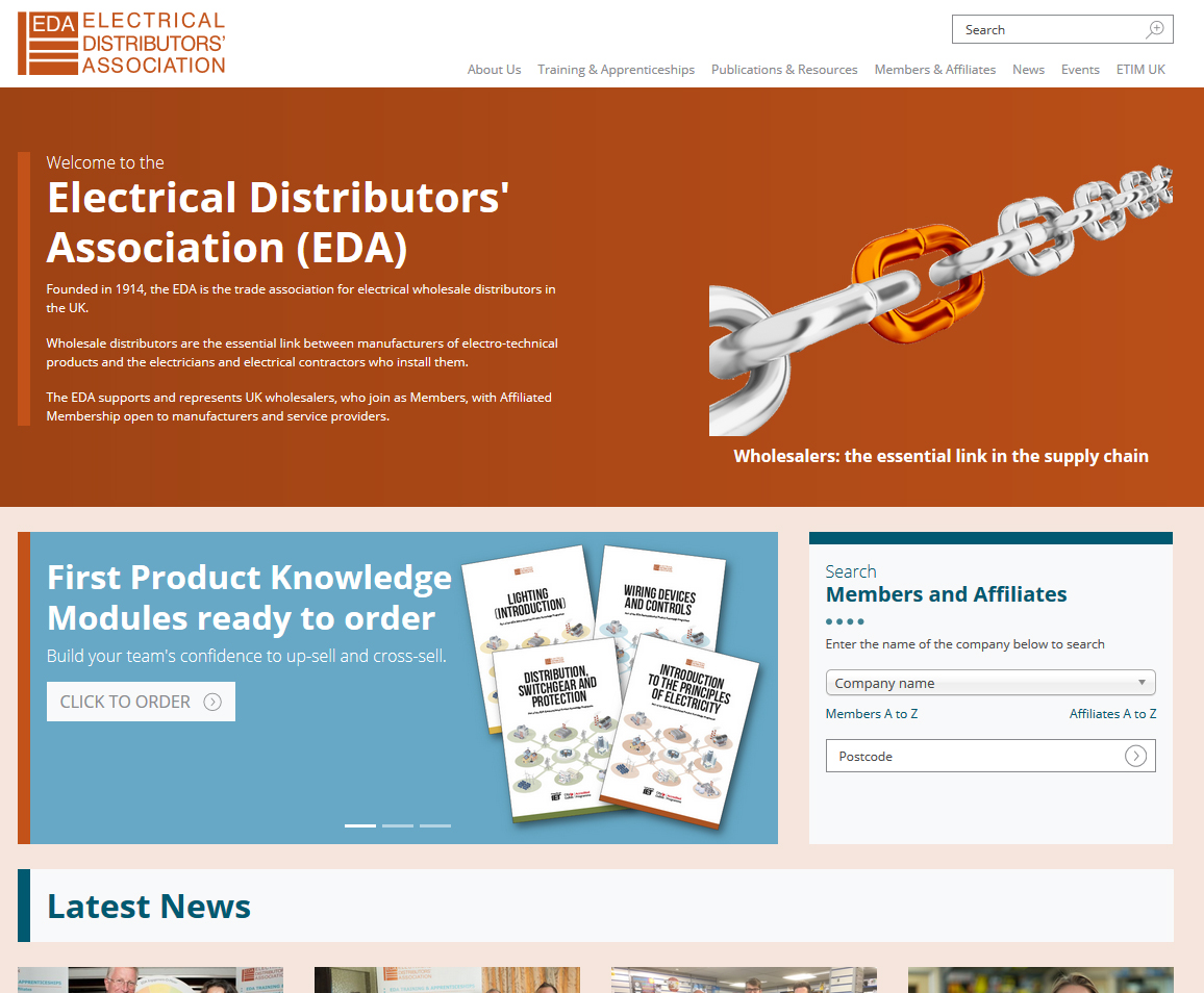 Electrical Distributors'' Association Website