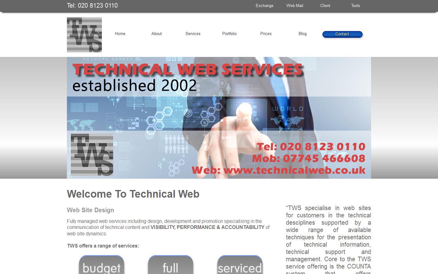 Technical Web Services Website
