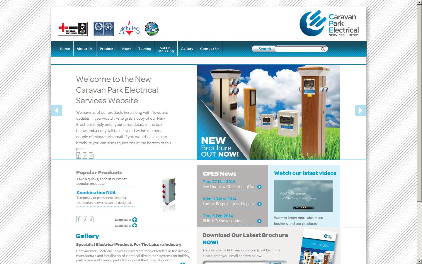 Caravan Park Electrical Services Ltd Website
