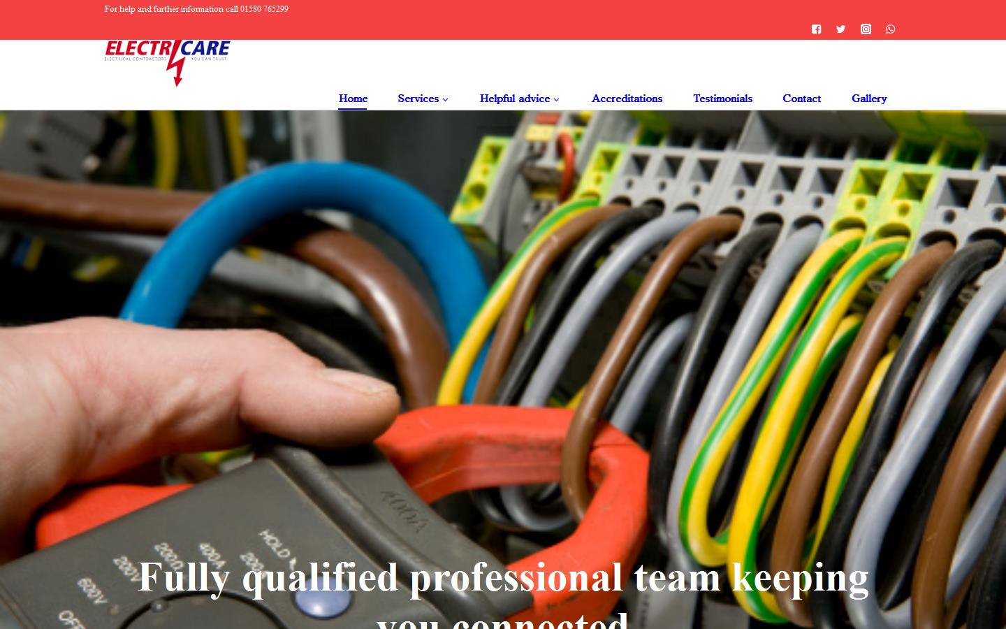 Electricare Electrical  Website