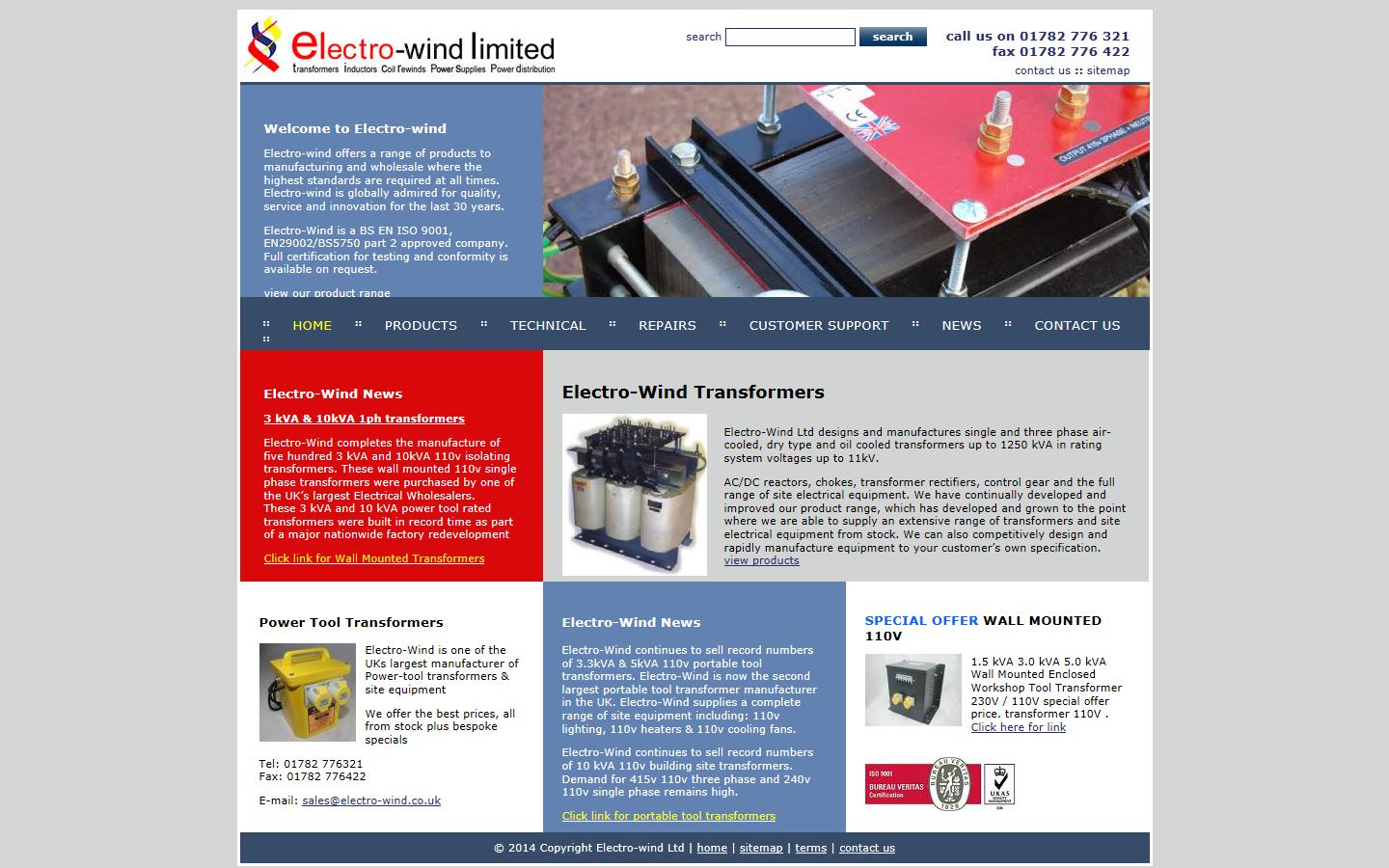 Electro Wind Ltd Website
