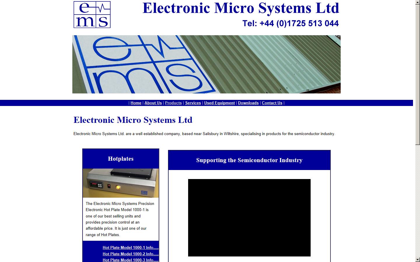 Electronic Micro Systems Ltd  Website