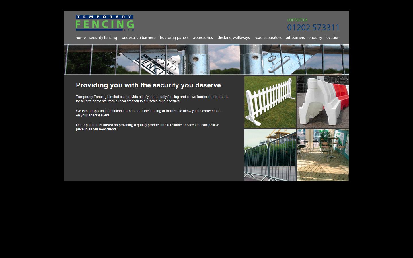 Temporary Fencing Website