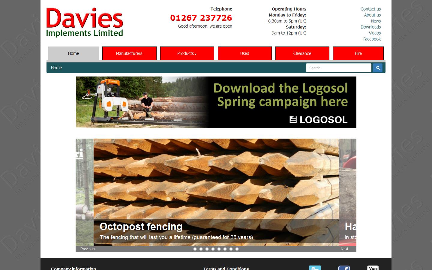 Davies Implements Website