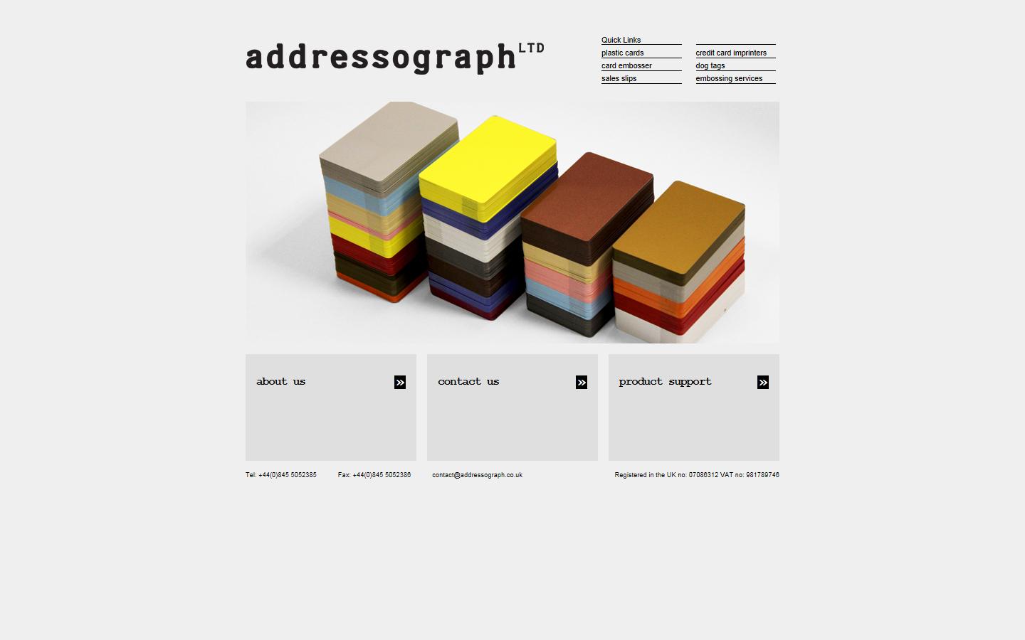 Addressograph Ltd Website