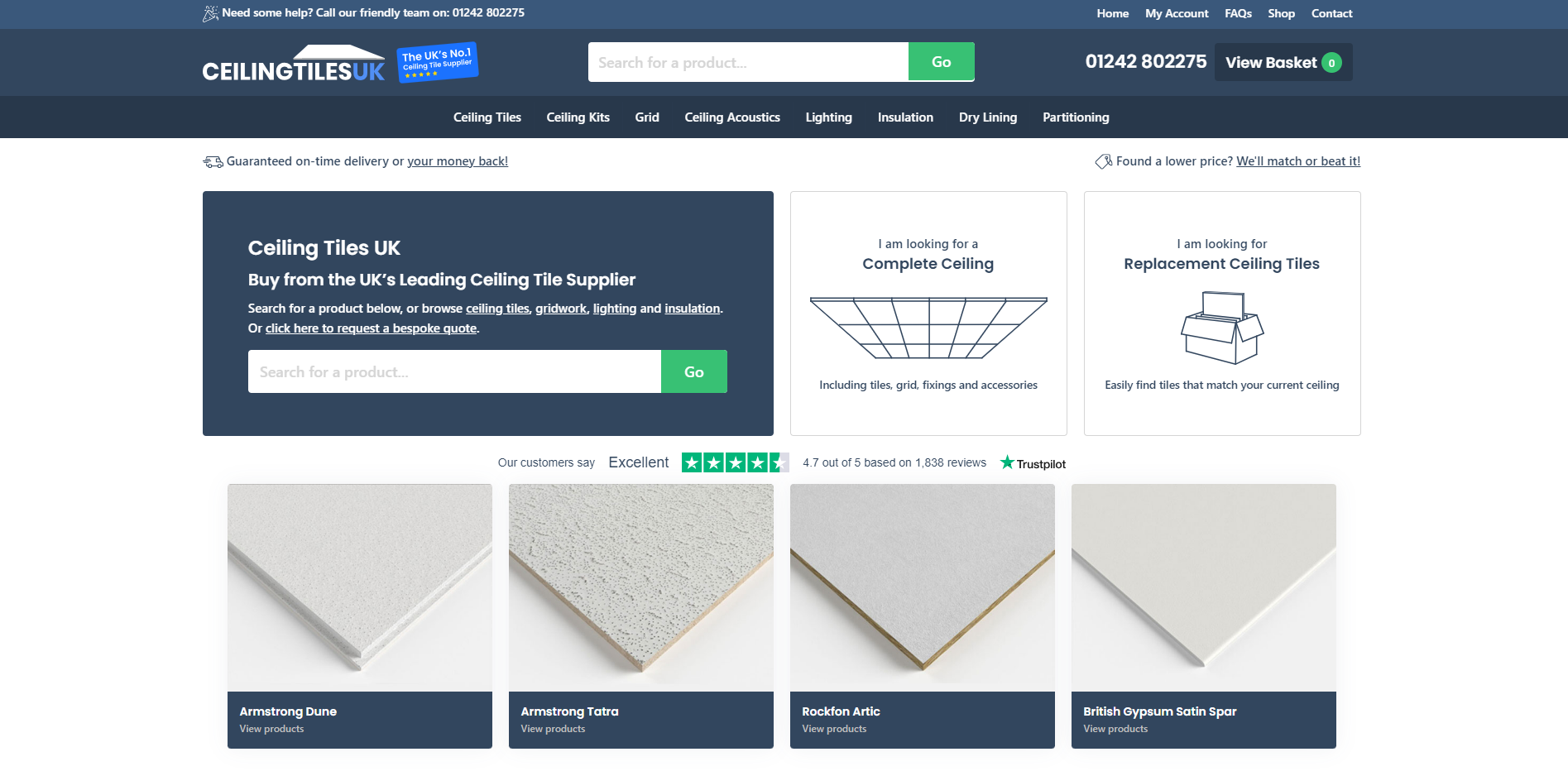 Ceiling Tiles UK Website