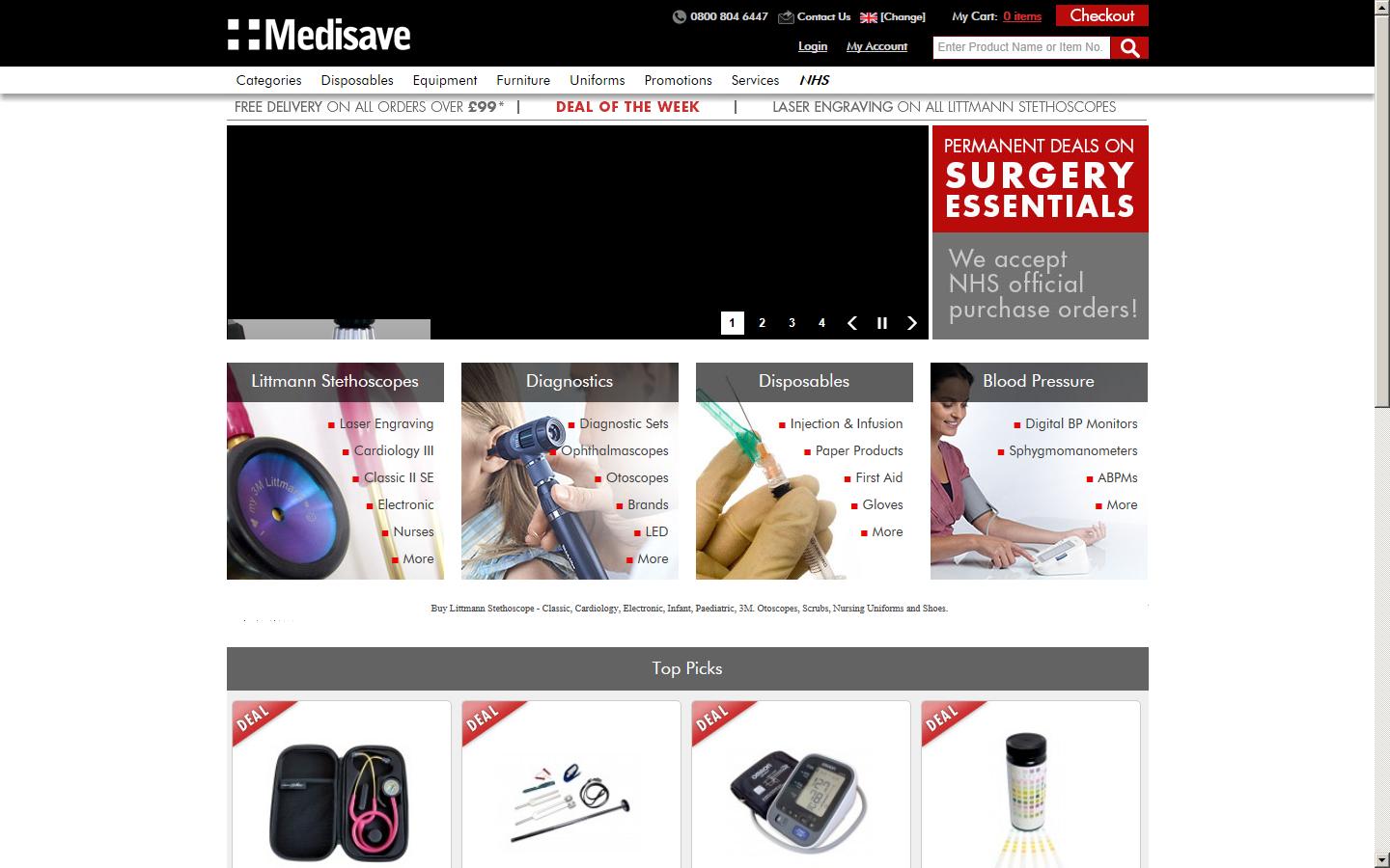Medisave (UK) Ltd Website