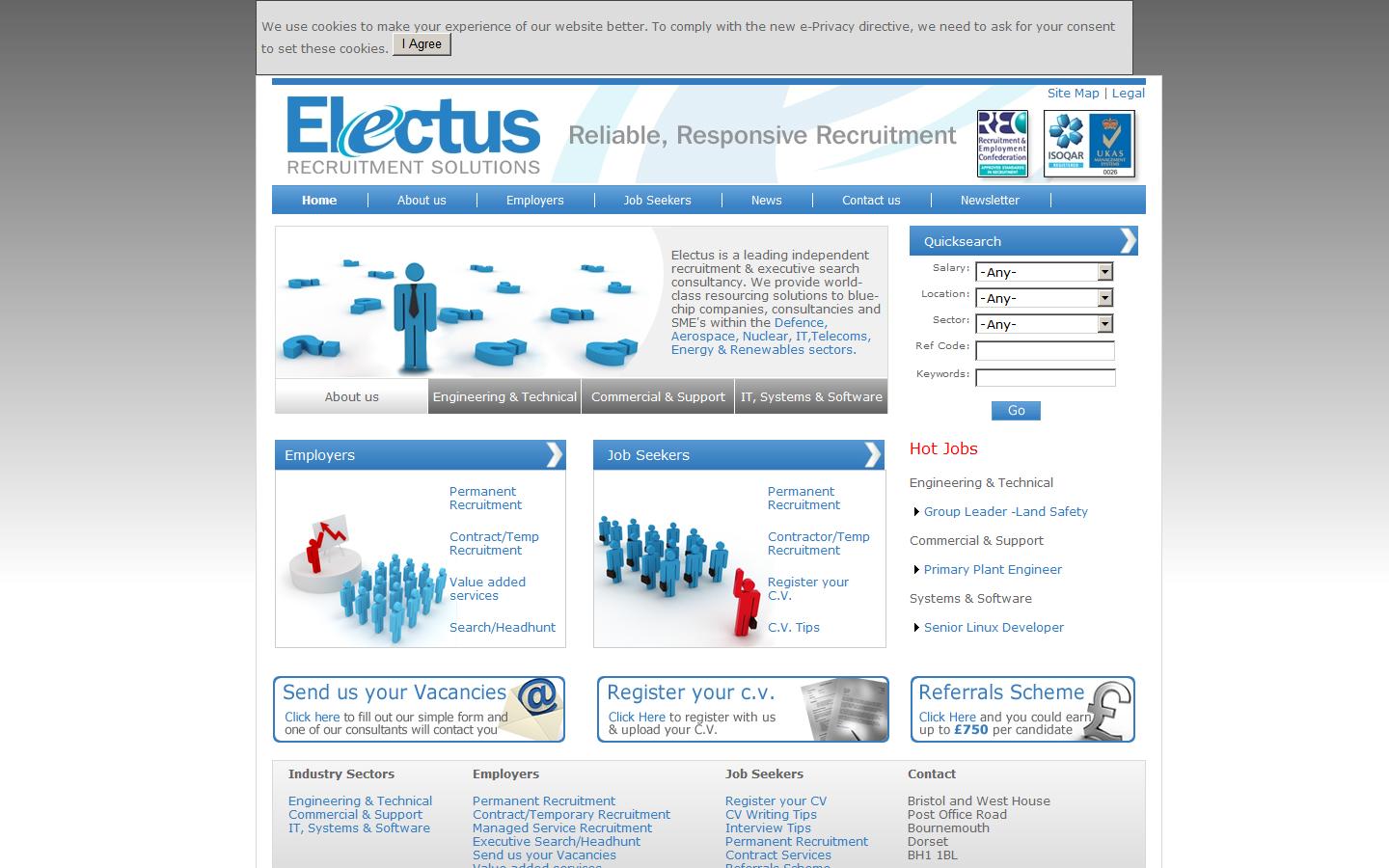 Electusrecruitment Website