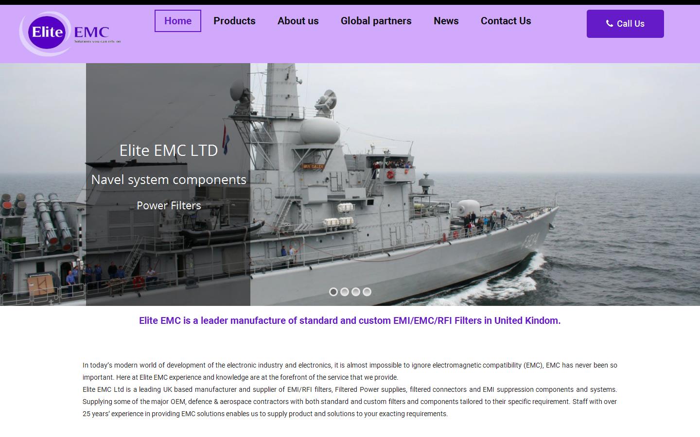 Elite EMC Ltd Website