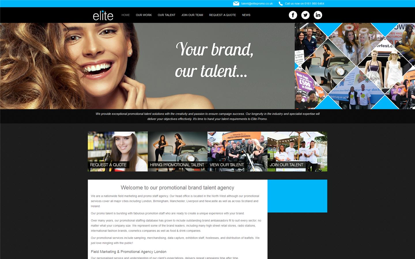Elite Promo UK Ltd Website