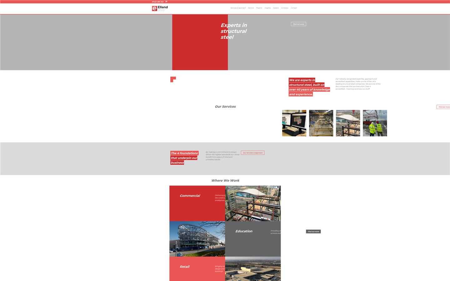Elland Steel Structures Ltd Website