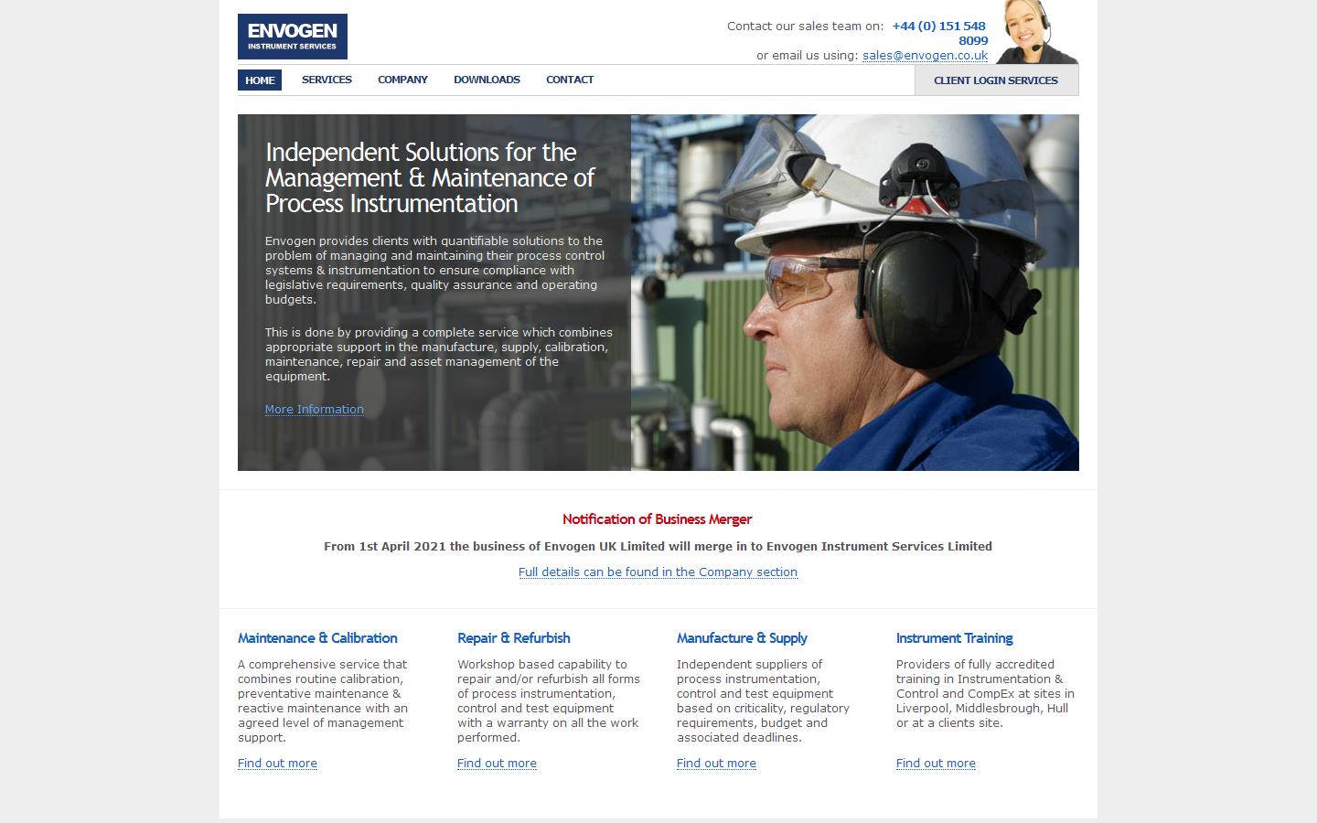 Envogen UK Ltd Website