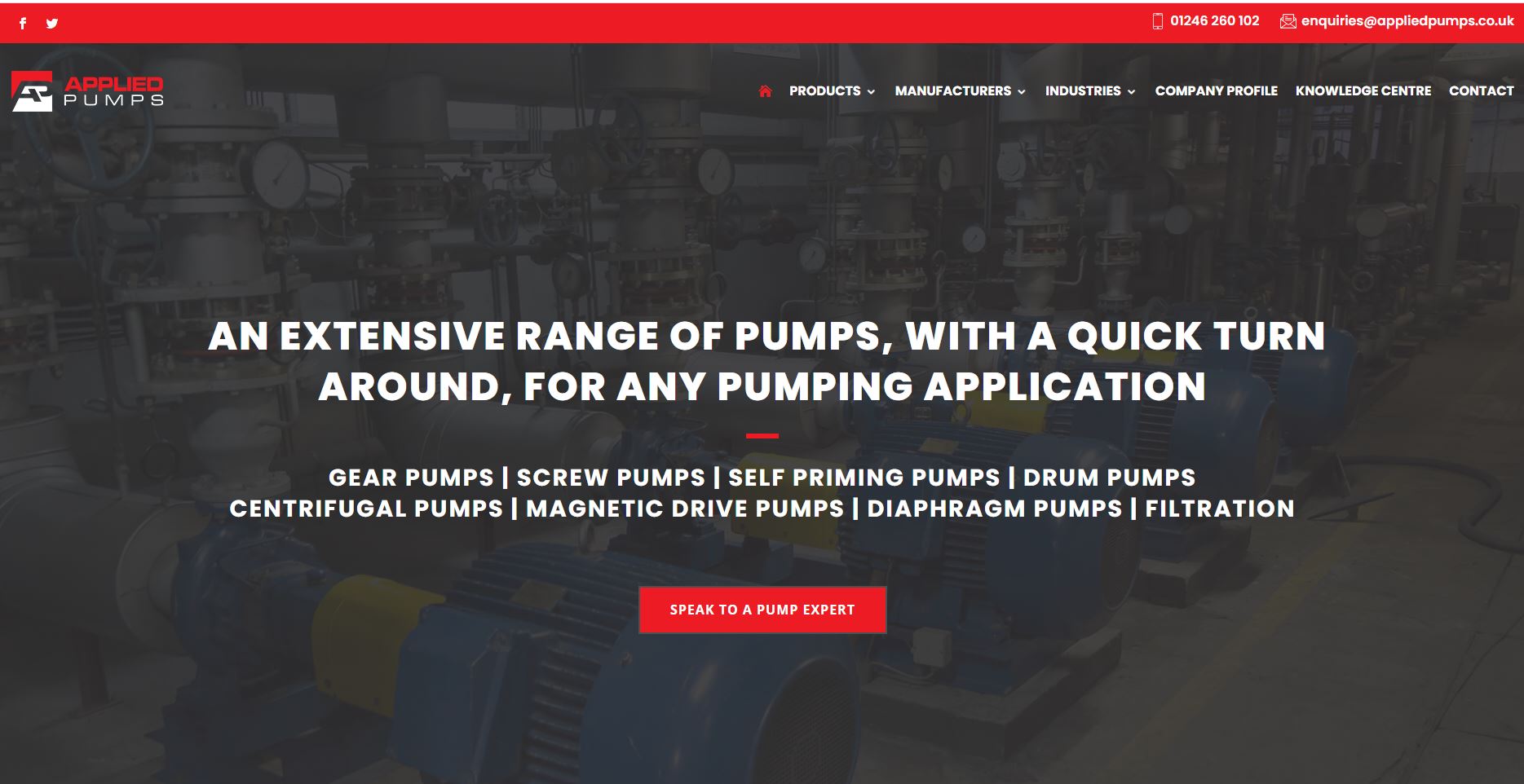 Applied Pumps Ltd Website