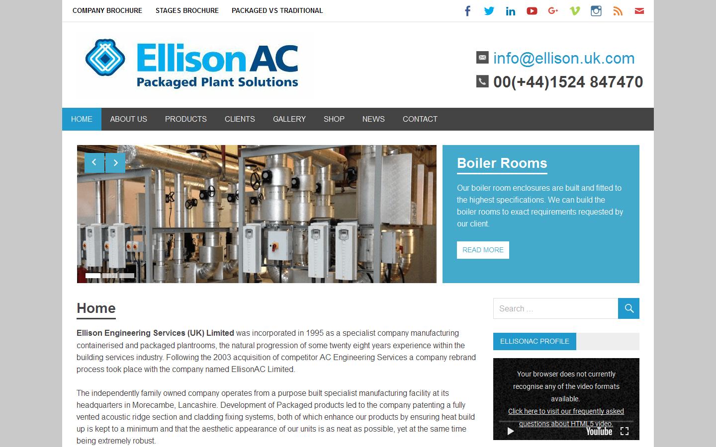 Ellison AC Limited Website