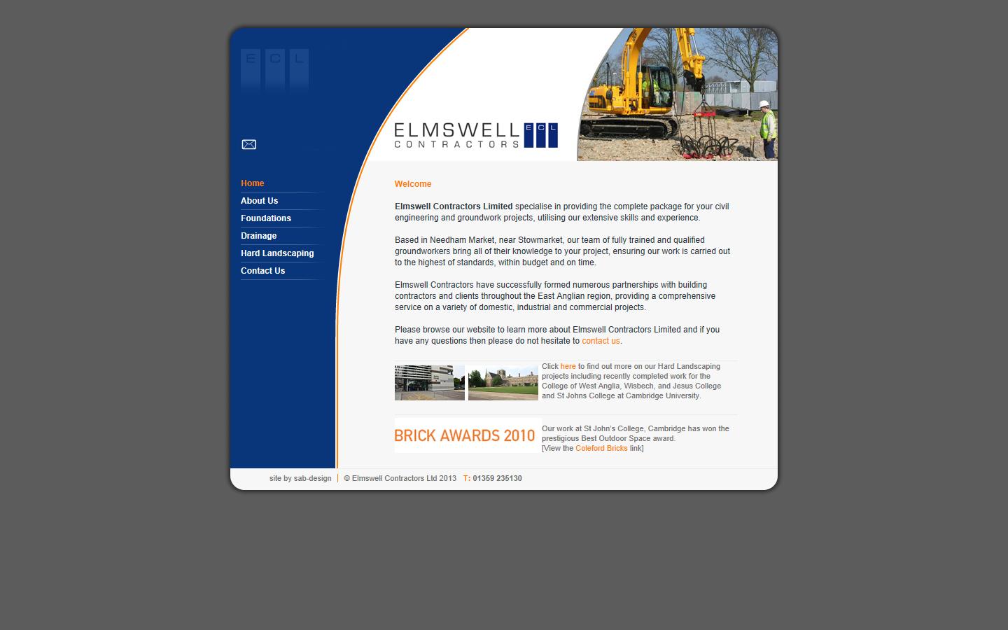Elmswell Contractors Limited Website
