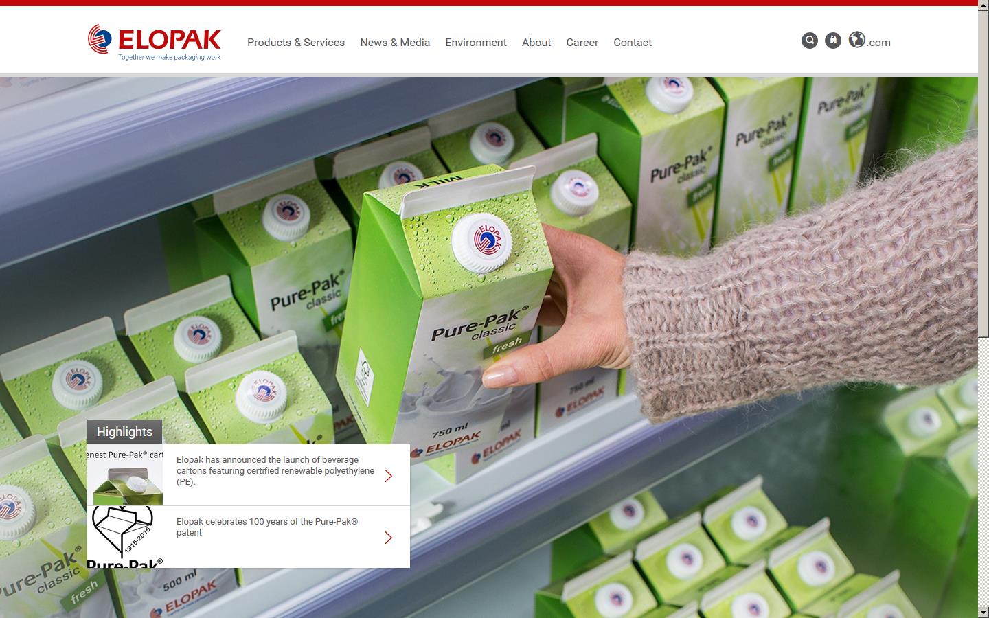 Elopak Website