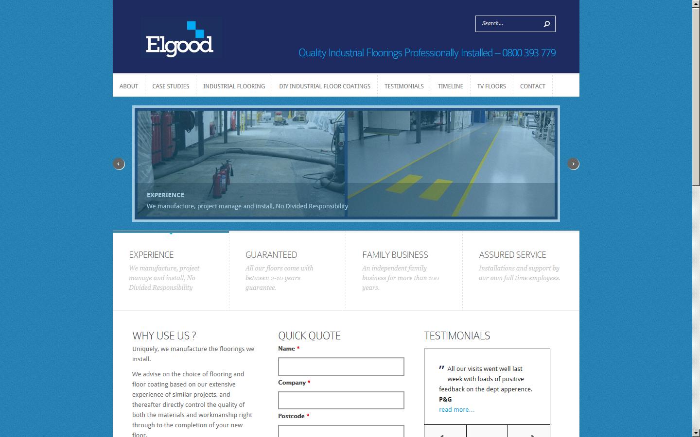 Elgood Ltd Website