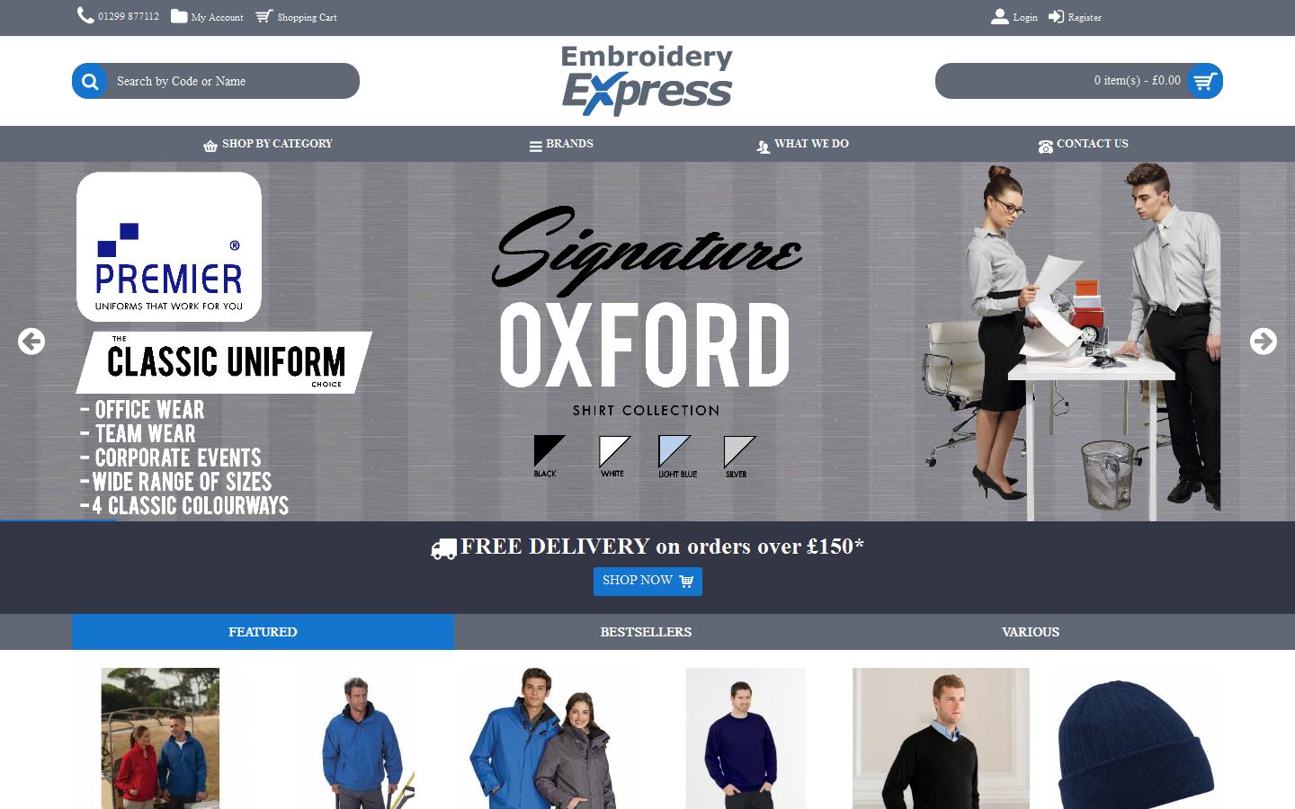 Embroidery Express Website