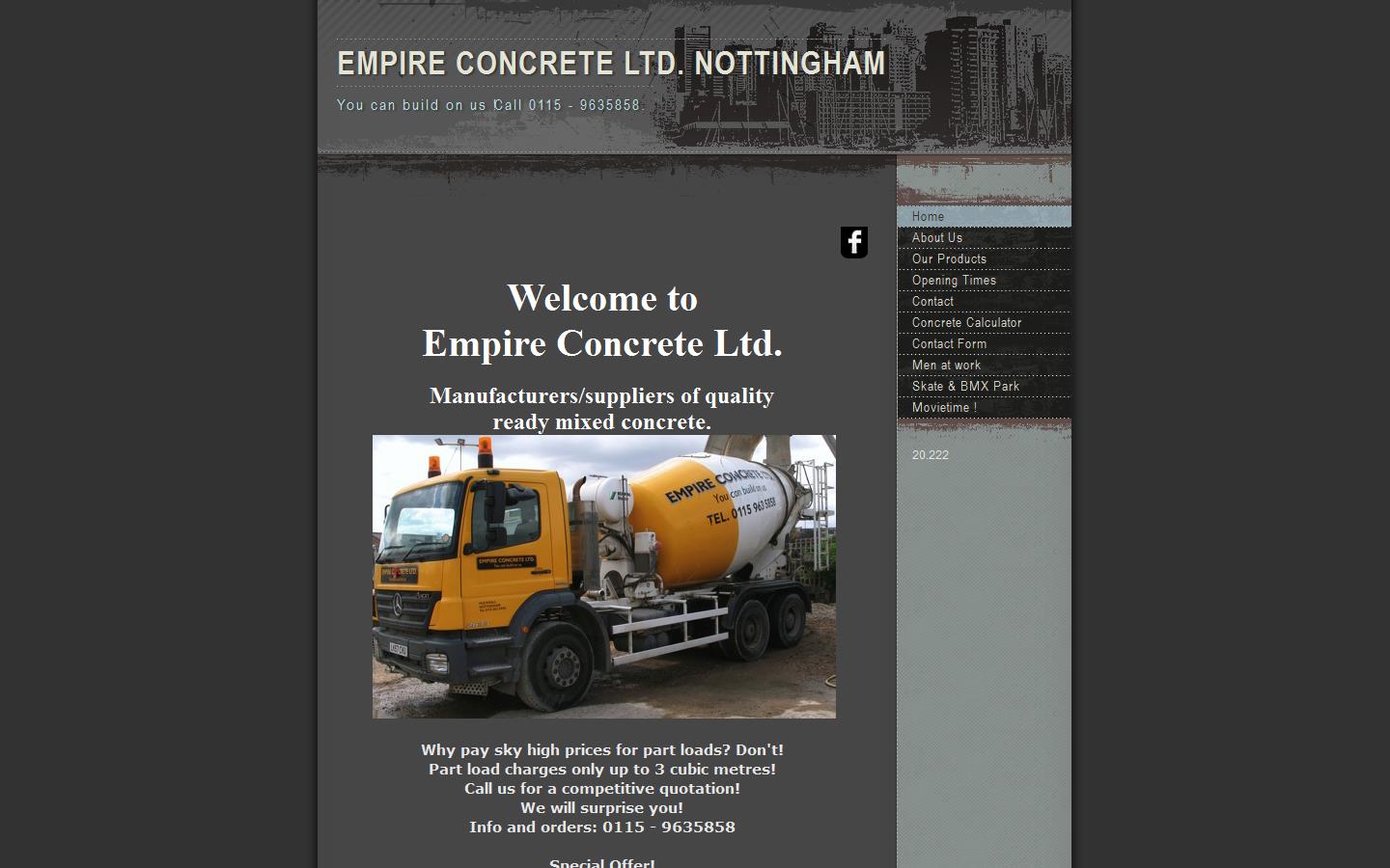 Empire Concrete Ltd Website