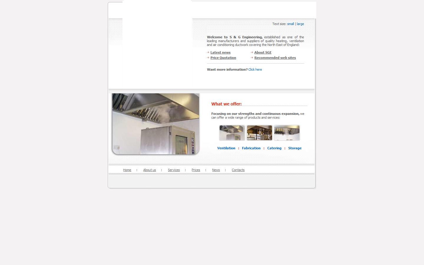 S&G Engineering Company Website