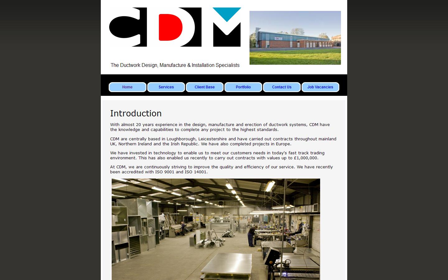 CDM Duct Work Website