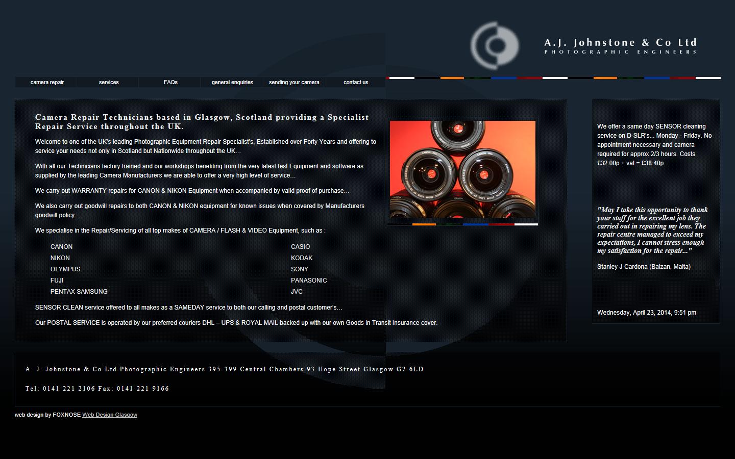 A.J.Johnstone & Co Ltd Website