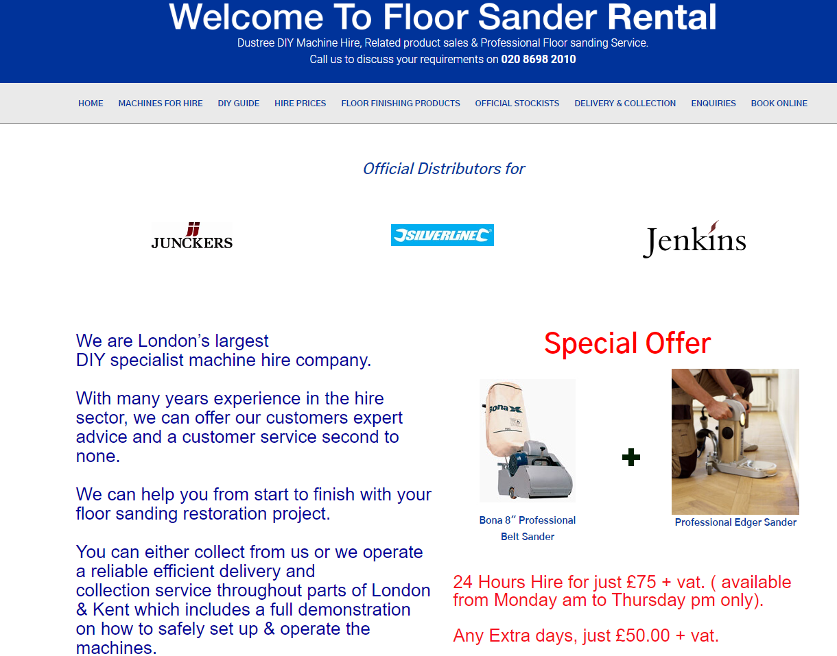 Floor Sander Rental & FloorSander Hire Website