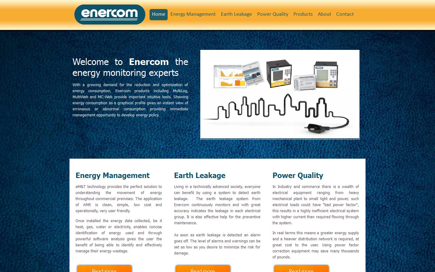 Enercom Ltd  Website