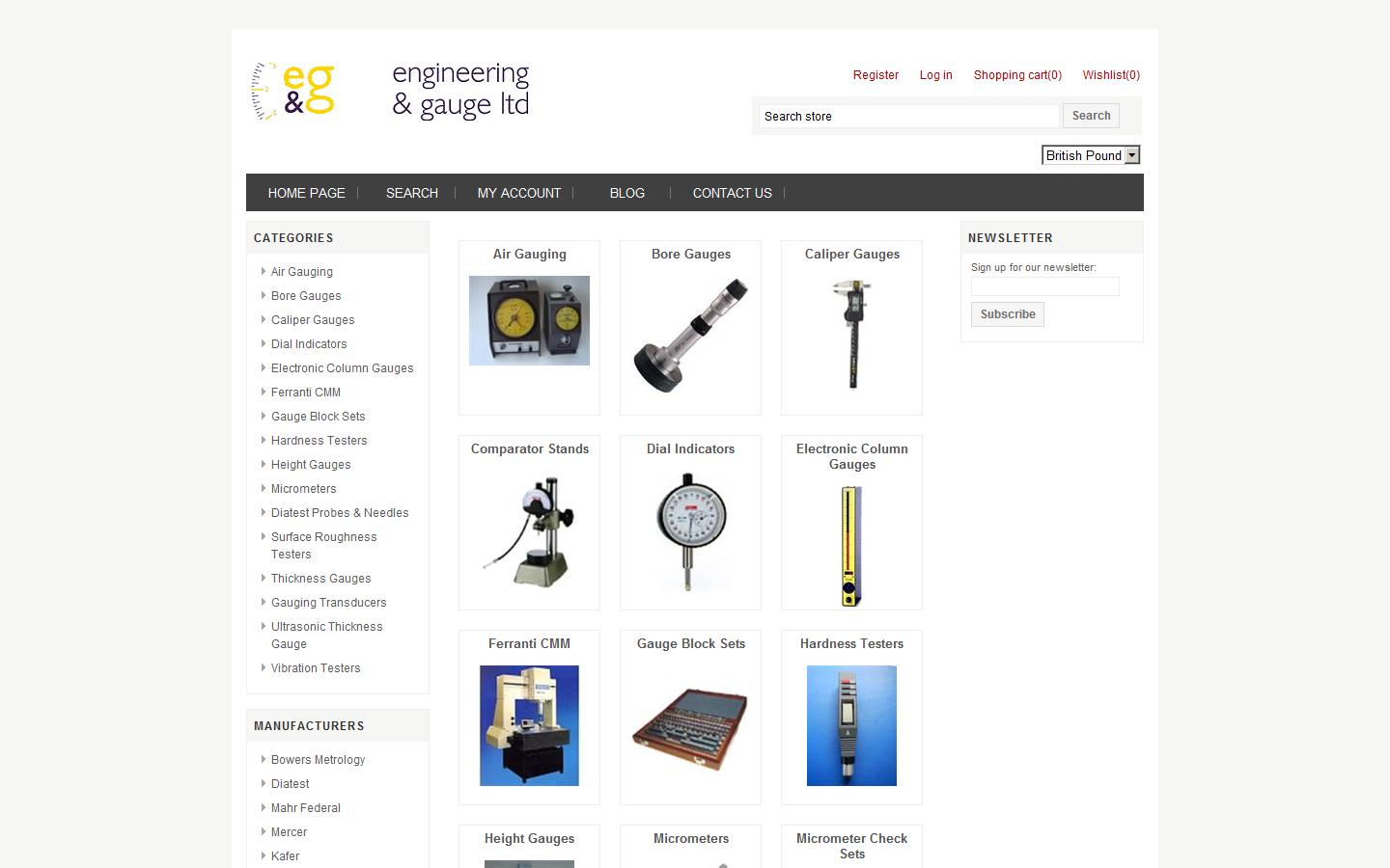 Engineering & Gauge  Website