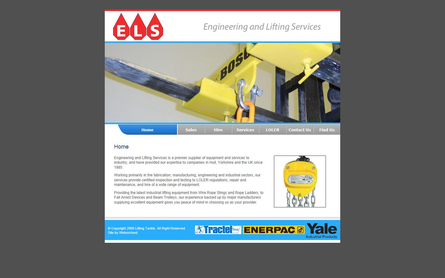 Engineering & Lifting Services  Website