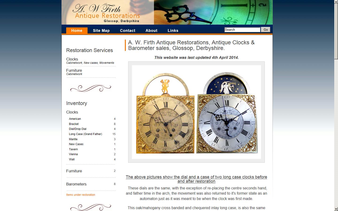 A W Firth Antique Restorations Website