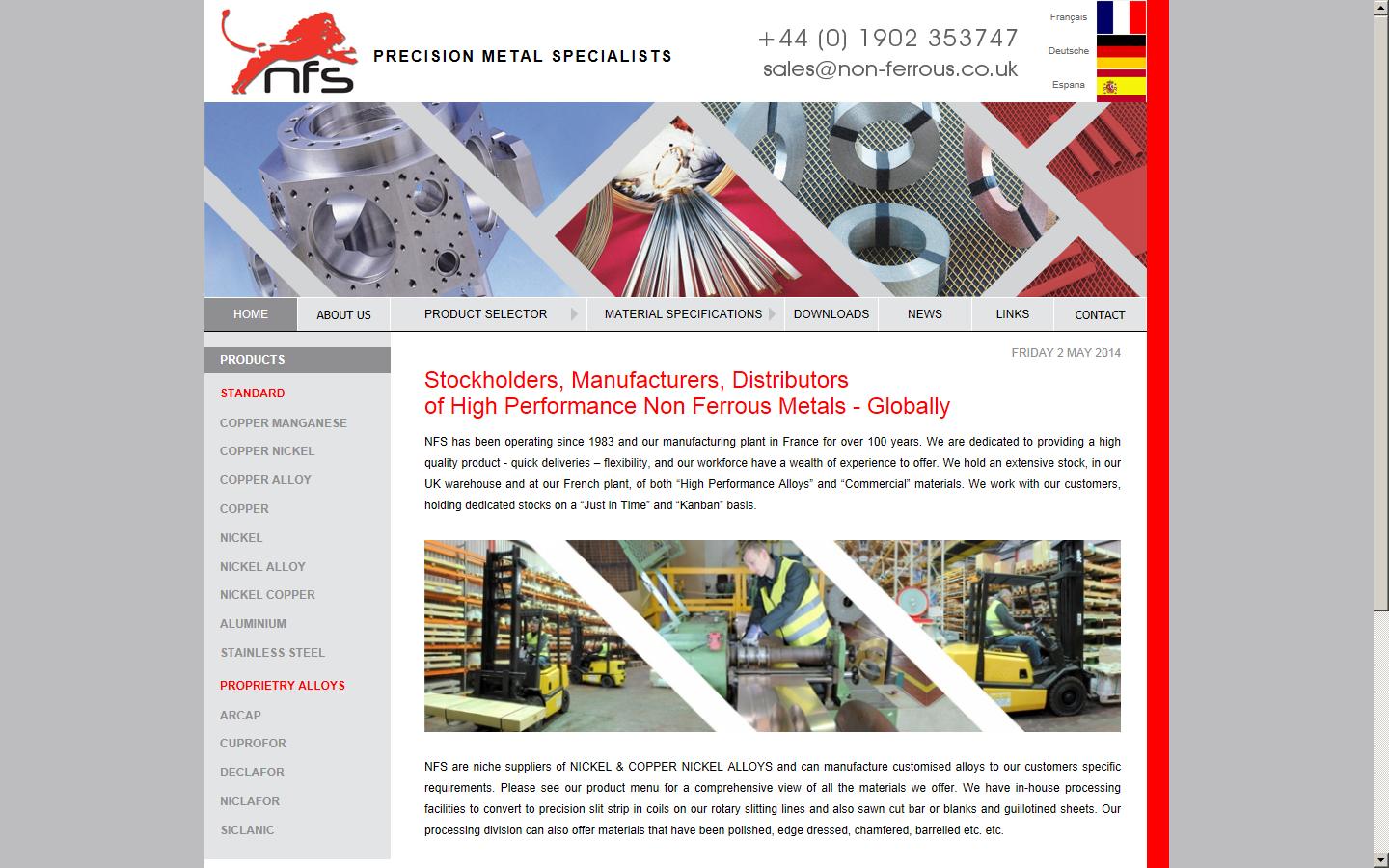 Non Ferrous Stockholders Ltd Website