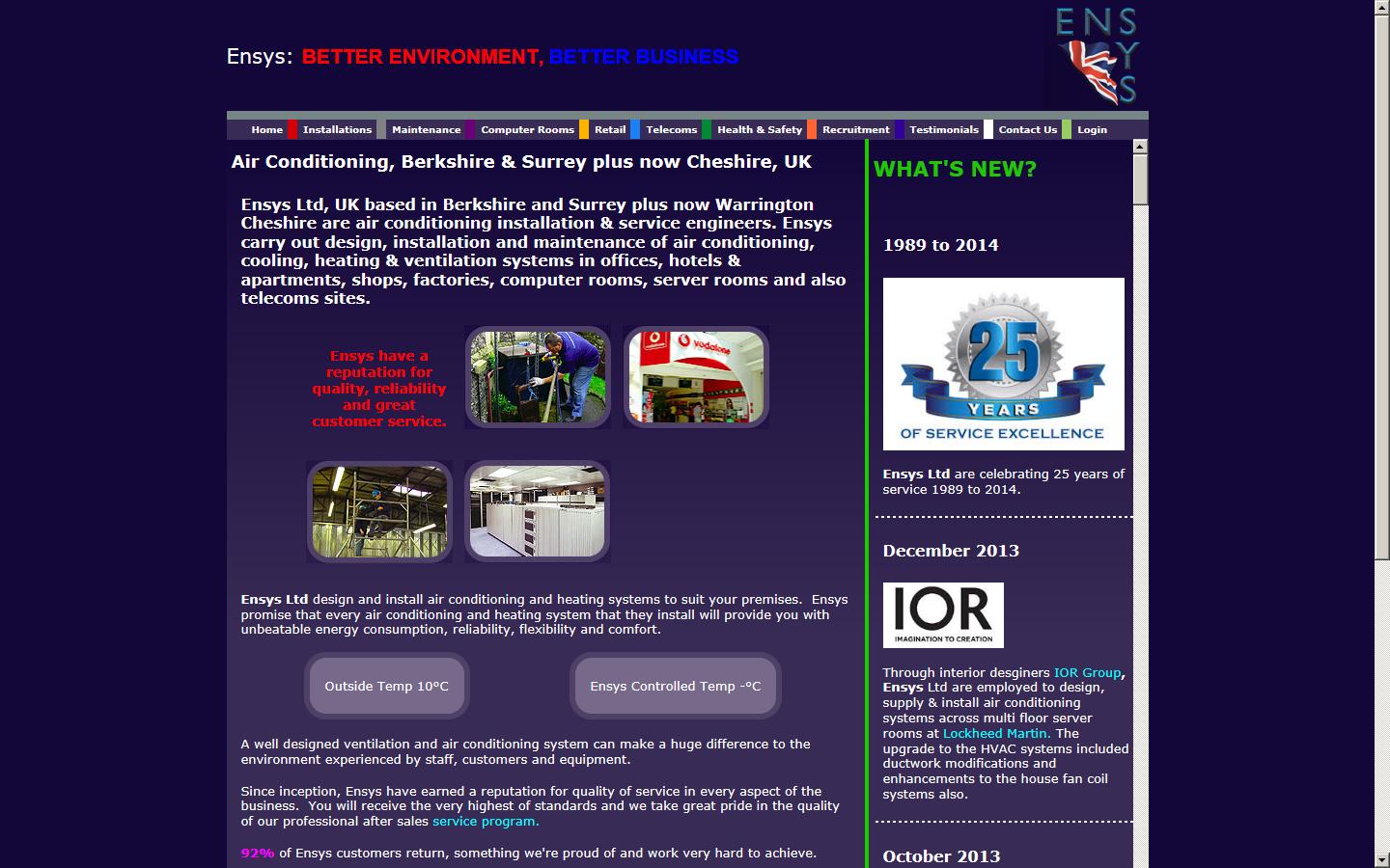 Ensys Limited Website