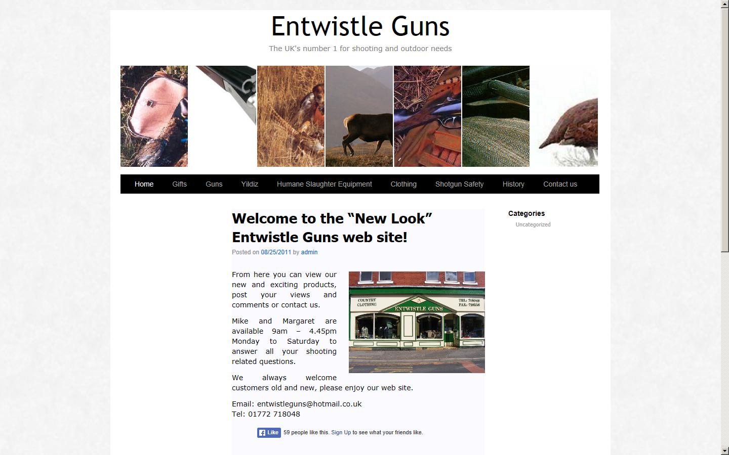 Entwistle Guns Website