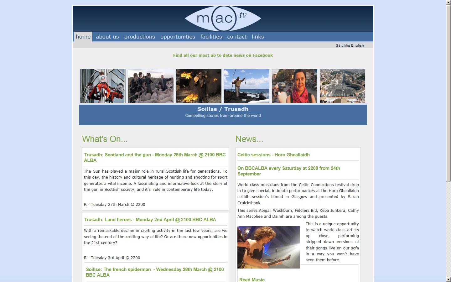 Mac tv Website