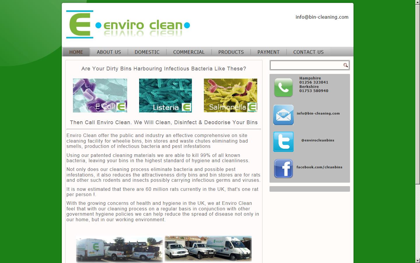 Enviro Clean  Website