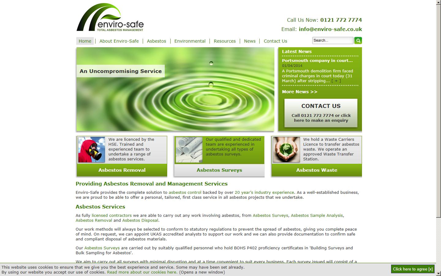 Enviro-Safe  Website