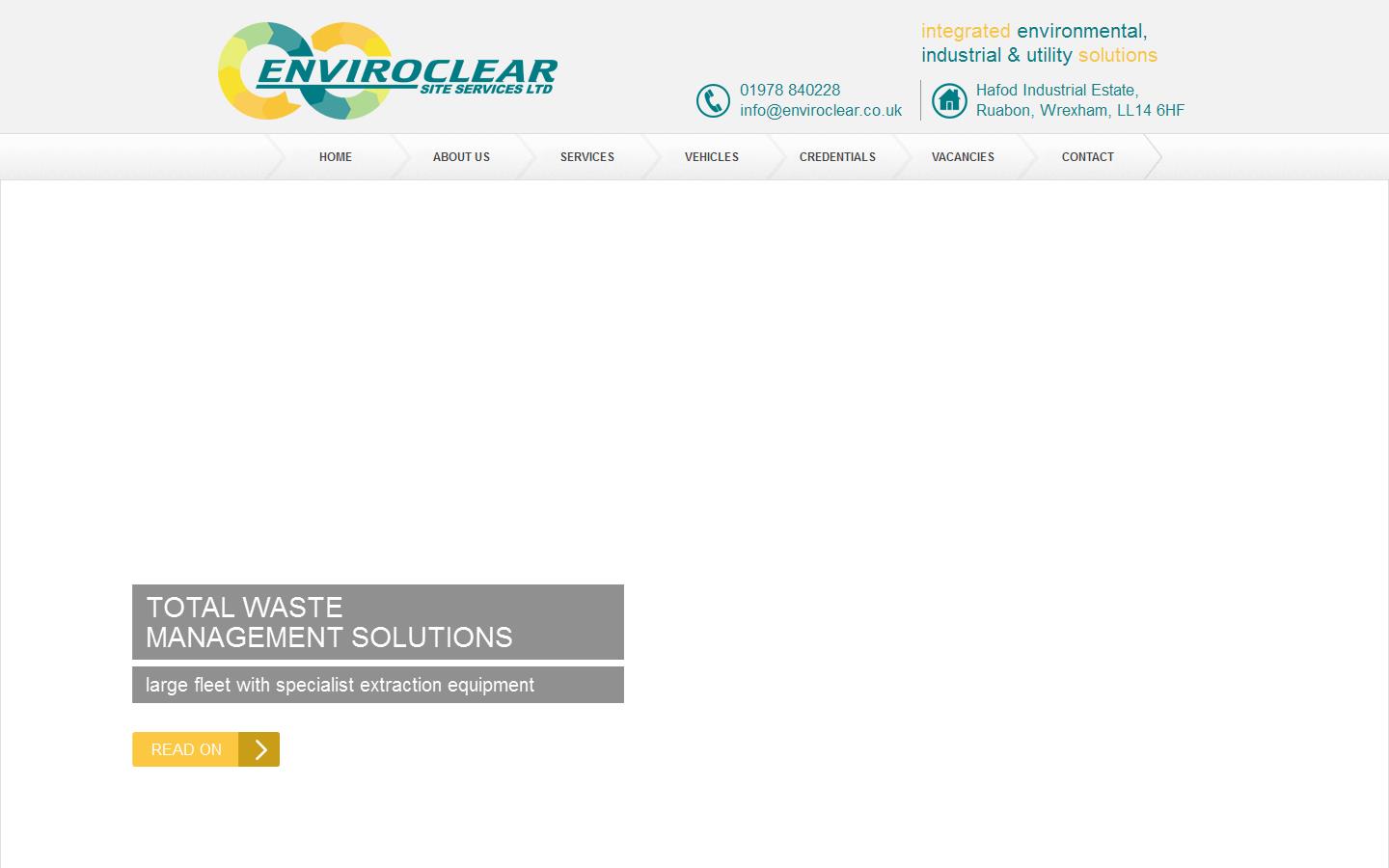 Enviroclear Site Services  Website