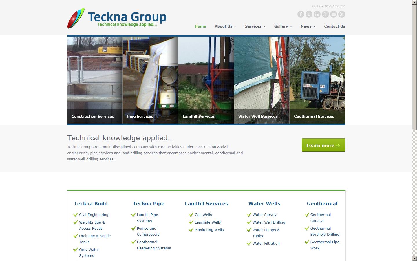 Teckna Group  Website