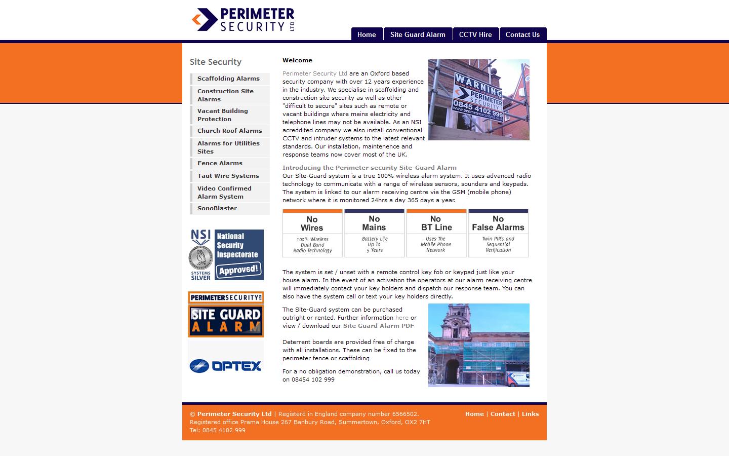 Perimeter Security Ltd Website