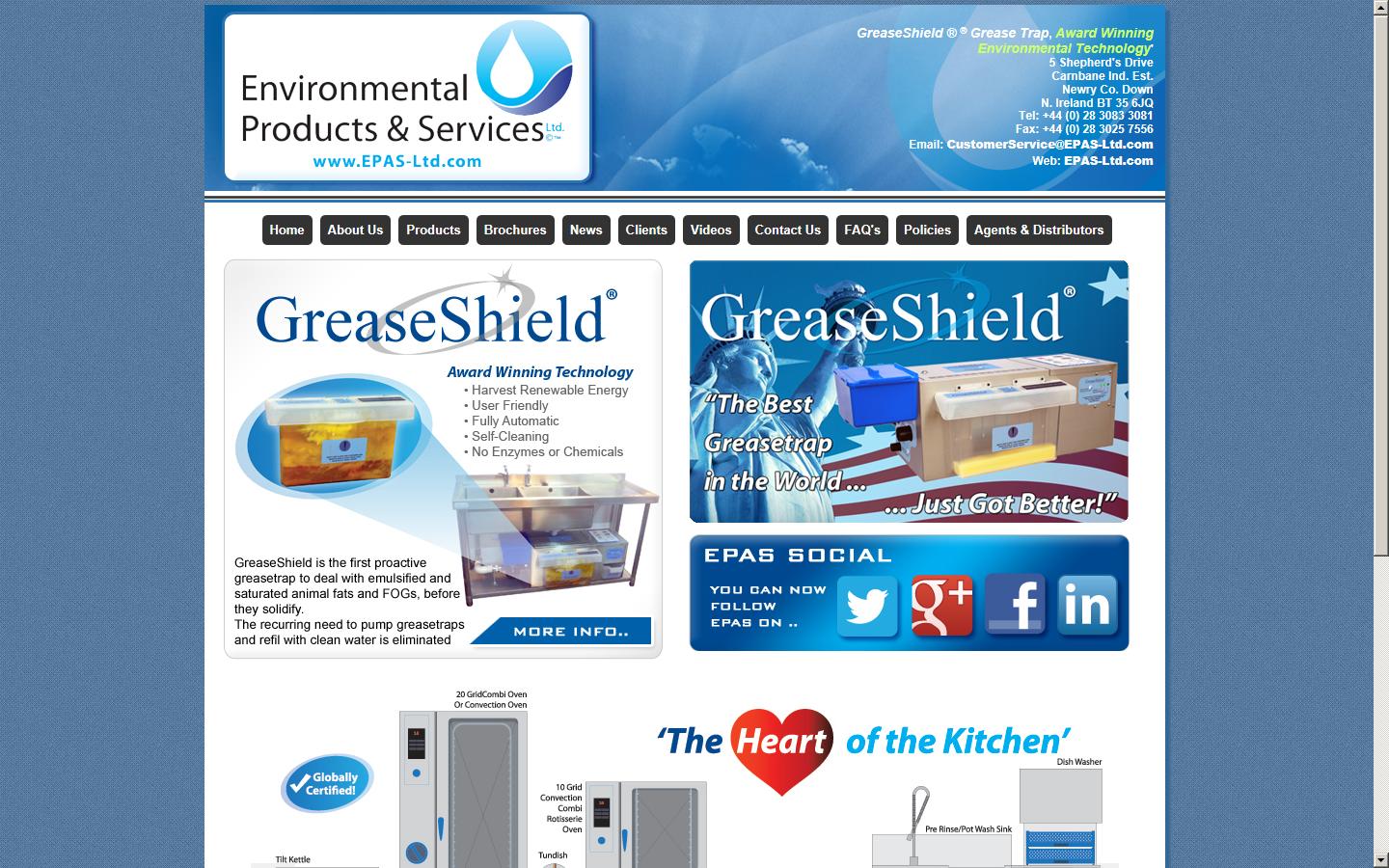 Environmental Products and Services  Website